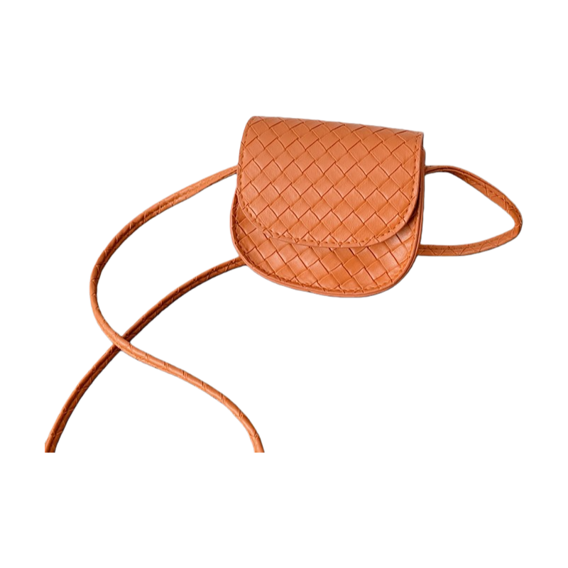 U Mini Woven Crossbody Bag | Cute Trendy Small Shoulder Bag for Kids