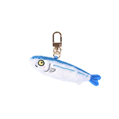 Cartoon Seafood Plush Keychain Sea Animal Stuffed Bag Charm Pendant  Keyring Accessory