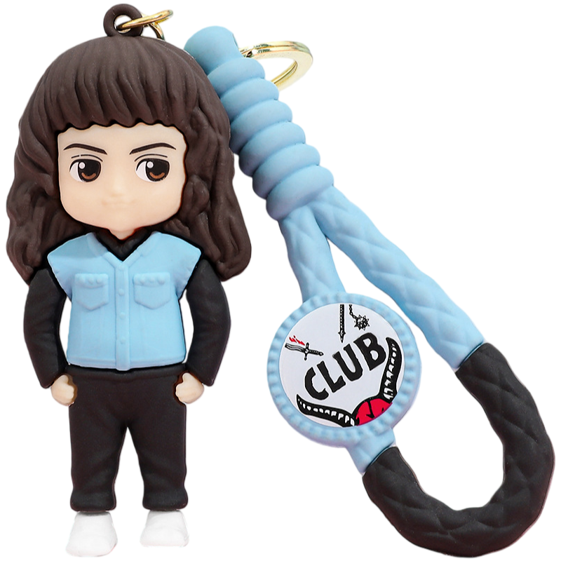 Stranger Things Supernatural TV-Inspired Retro Sci-Fi Character Silicone Keychain