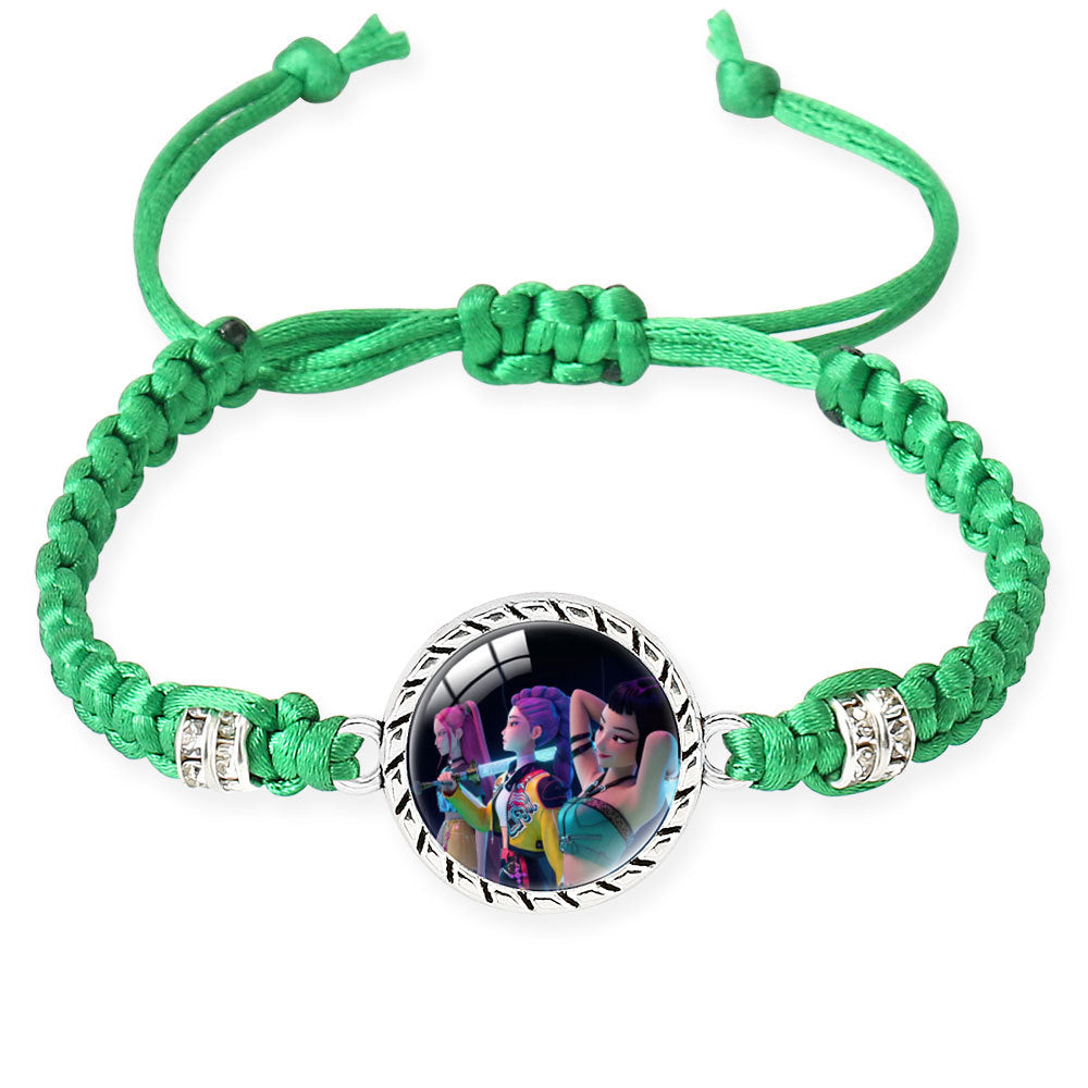 K-POP Demon Hunters Series Bracelet Set Creative Charm Braided Adjustable Bracelets