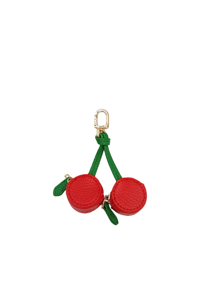 PU Leather Fruit-Shaped Mini Coin Pouch – Zipper Wallet Bag Charm