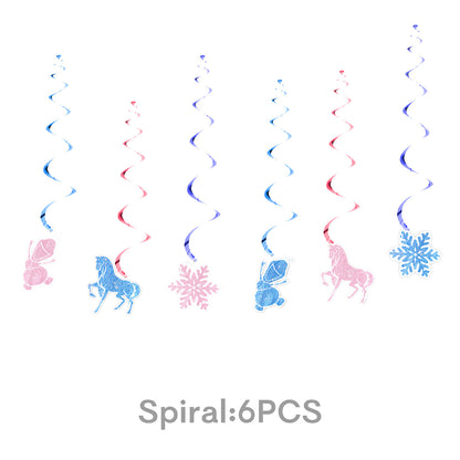 Frozen Winter Wonderland Kids Birthday Party Decorations Snowflake Balloon Garland, Banner & Party Supplies