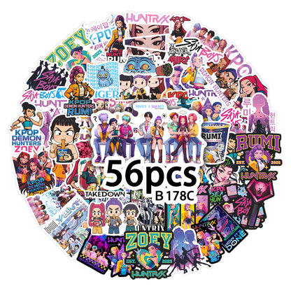 KPOP Demon Hunters Saja Boys Stickers Character Decals DIY Scrapbooking & Craft Supplies