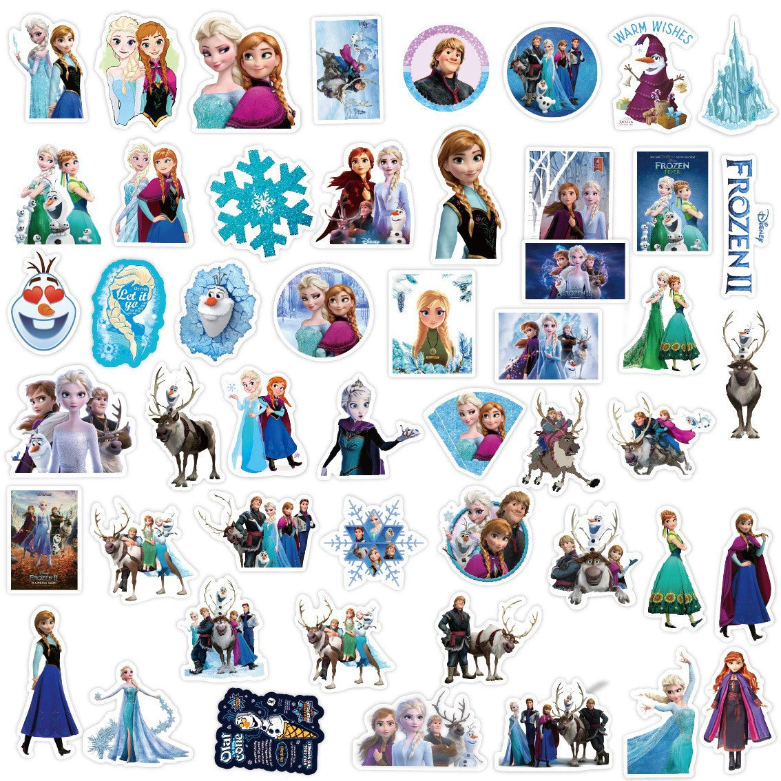 50Pcs Cartoon Character Stickers Waterproof Cartoon Decals for Laptop Phone & Water Bottle