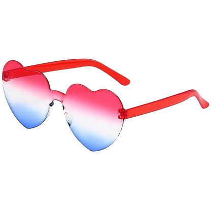 Kids Star Heart Shape Sunglasses Patriotic Multi color