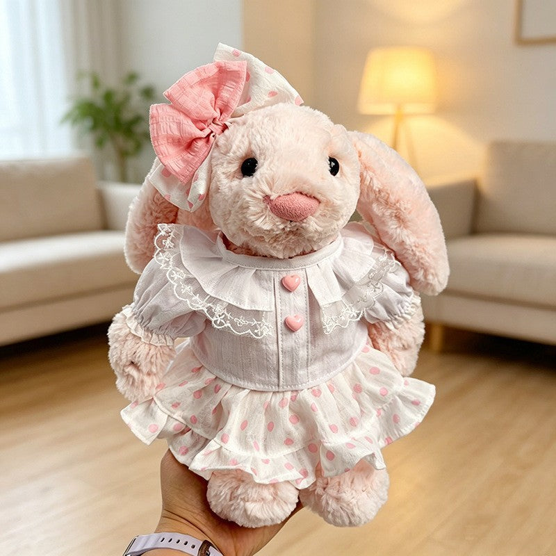 30cm (11.8 in) Bunny Doll Clothes – Princess Dresses & Plaid Suits, Clothes Only