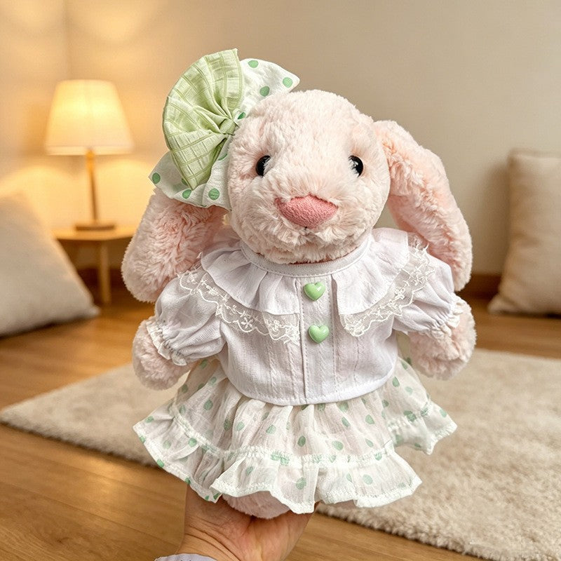 30cm (11.8 in) Bunny Doll Clothes – Princess Dresses & Plaid Suits, Clothes Only