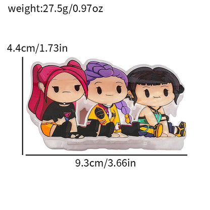 K-Pop Demon Hunters Acrylic Hair Claw Clip for Girls – Trendy Fan Merch Accessory