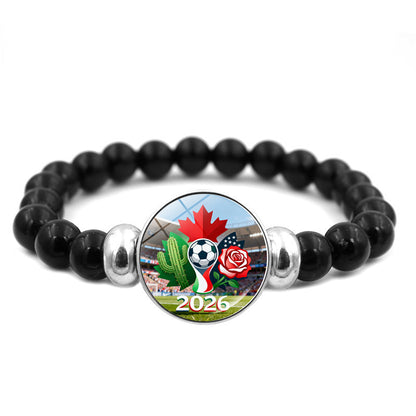 2026 FIFA World Cup Beaded Bracelet Jewelry Trendy Fan Accessory