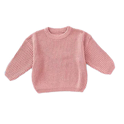 Personalized Name Knit Sweater for Babies & Kids – Custom Yarn Embroidery with Optional Crochet Decorations