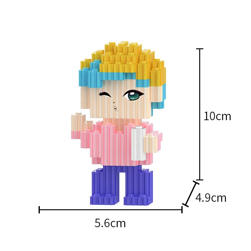 K-Pop Demon Hunters Mini Building Blocks Set, Small Particle Assembly Toy