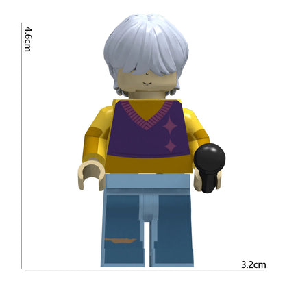 K-POP Demon Hunters Saga Male Group Block Toy – Collectible Assemble Figurine