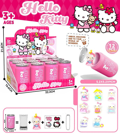 K-POP Demon Hunter Girl Group Soda Can Blind Box Key Chain Cartoon Anime Collectible Figure