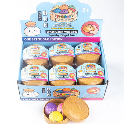 Cartoon Emoji Jumbo Mystery Squishy Dumpling Realistic Steamed Bun Stress Relief Squeeze Toy
