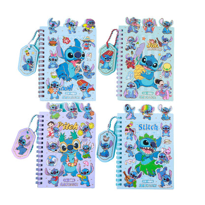 3-in-1 Spiral Notebook Set with Stickers & Memo Pad K-POP Demon Hunters Theme & Cartoon Styles