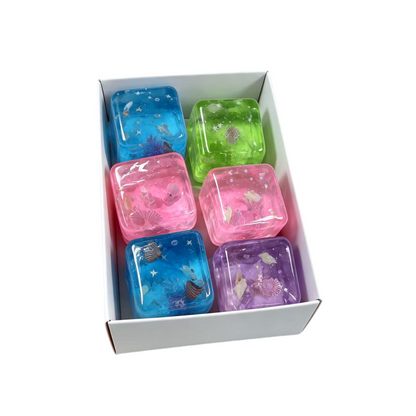 Underwater World Ice Cube Squishy Slow Rising Stress Relief Fidget Toy