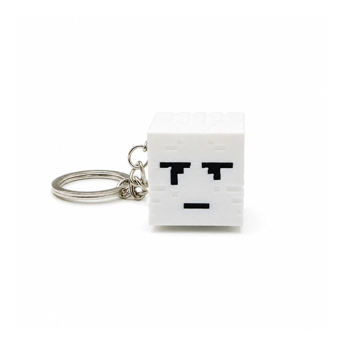 3D Printed Pixel Block Fidget Clicker Keychain – Mechanical Keyboard Feel Push Button Toy & Bag Charm