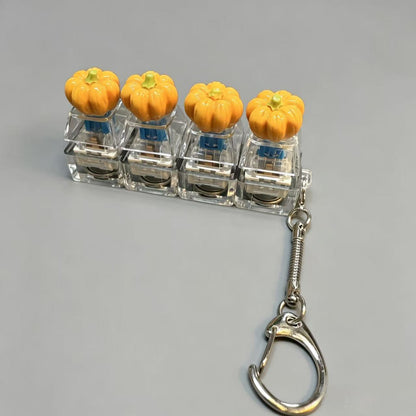 Mini Food Mechanical Key Fidget Toy – Handmade Resin Charms