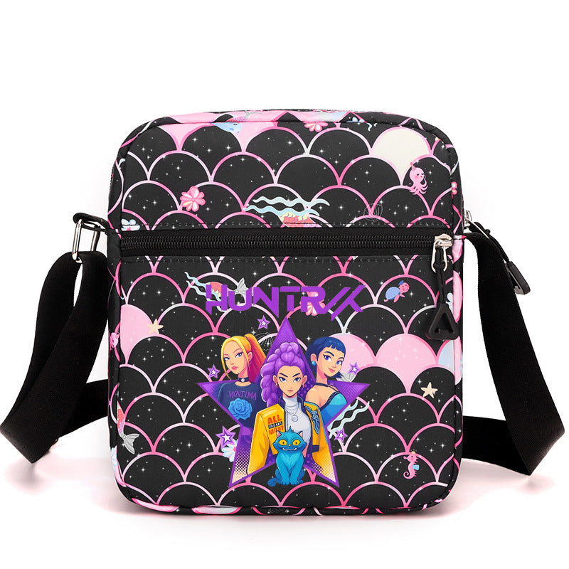 K-Pop Demon Hunters Saja Boys Print Shoulder Bag Crossbody Tote Messenger Bag