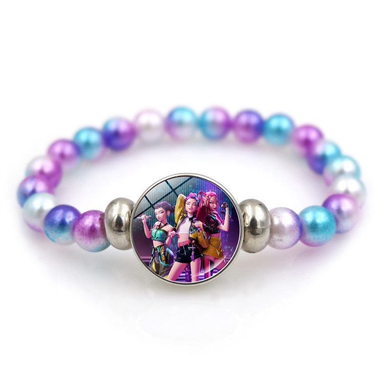 K-POP Demon Hunters Beaded Bracelet Colorful Friendship Jewelry Gift for Boys & Girls Trendy Fan Accessory