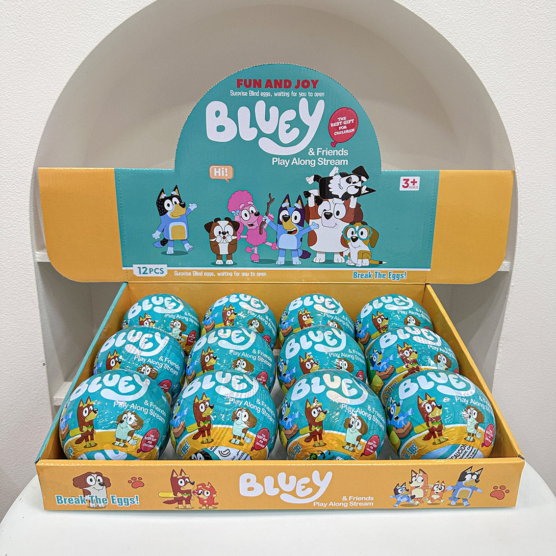 Cartoon Blind Capsule Toy Box Set of 12, Surprise Collectible Figures & Keychains
