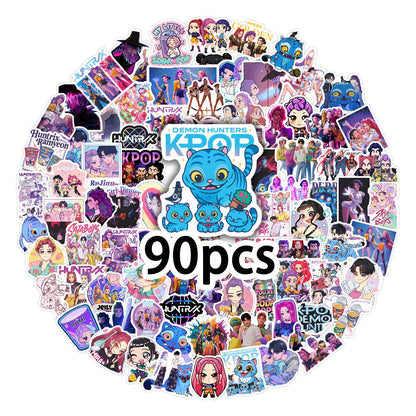 KPOP Demon Hunters Saja Boys Stickers Character Decals DIY Scrapbooking & Craft Supplies