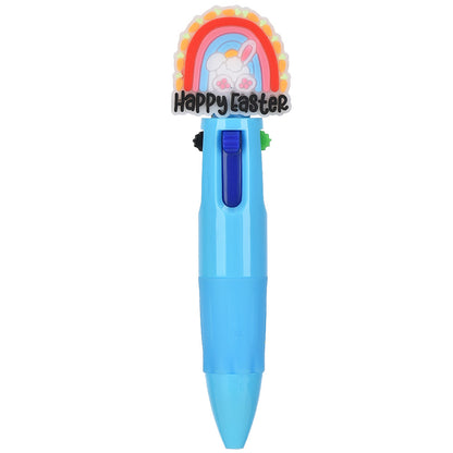 Mini 4-Color Click Pen – Creative Easter Bunny, Egg & Chick Design Journal Pen