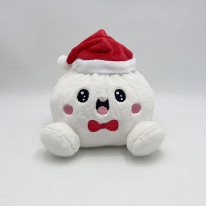 Christmas Bao Bun Plush Toys – Cute Holiday Dumpling Characters, Plush Only or with Bamboo Steamer Gift Box