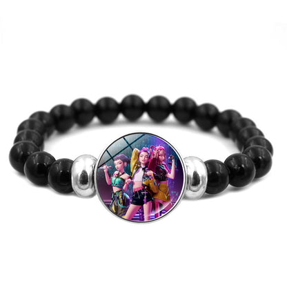 K-POP Demon Hunters Beaded Bracelet Colorful Friendship Jewelry Gift for Boys & Girls Trendy Fan Accessory