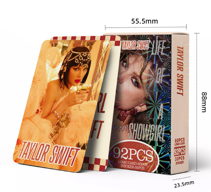 Taylor Swift “The Life of a Showgirl” Photocard Set 92pcs Double-Sided LOMO Cards Album Merch
