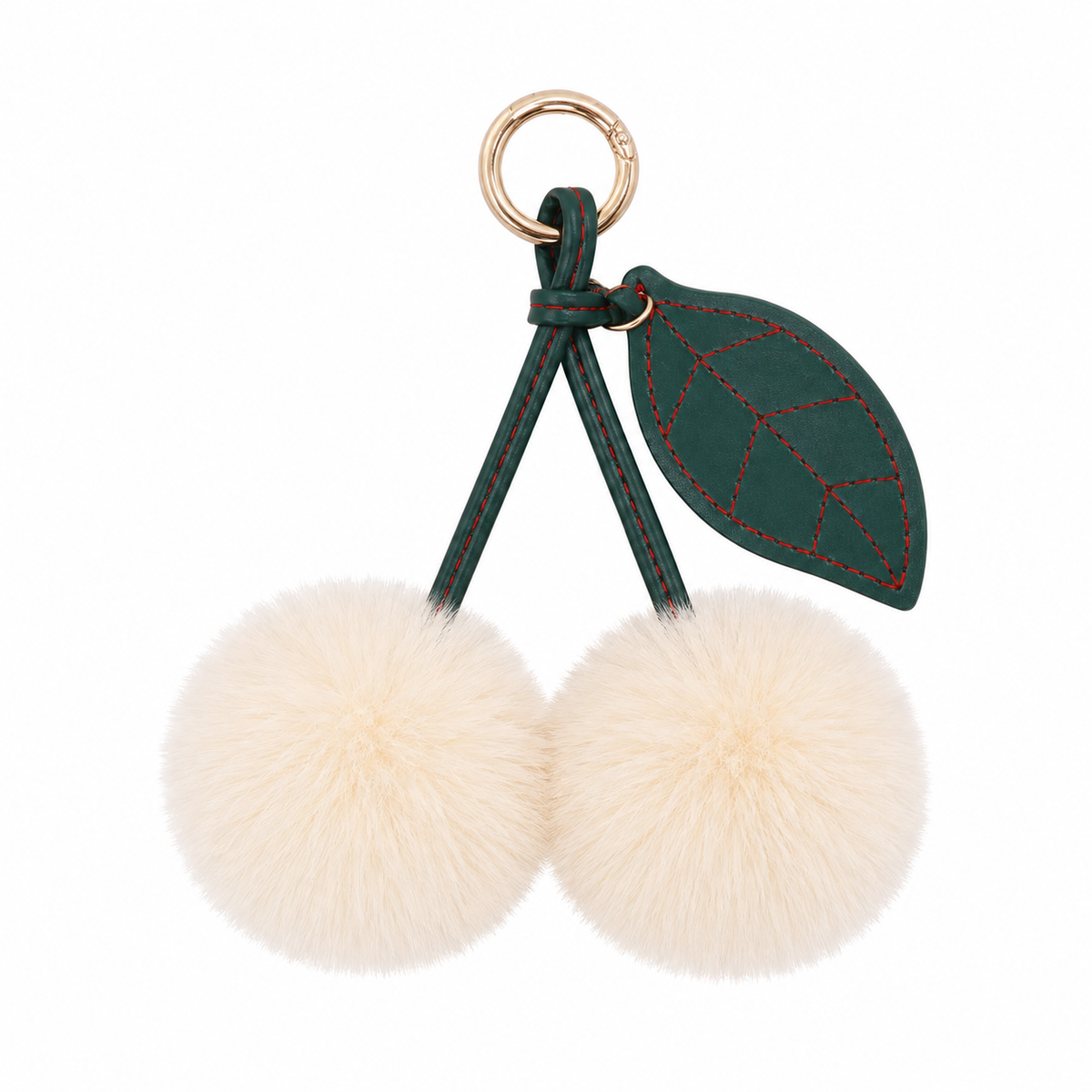 Cherry Plush Bag Pendant Lovely Keychain Cartoon Keyring Accessory