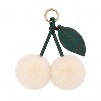 Cherry Plush Bag Pendant Lovely Keychain Cartoon Keyring Accessory
