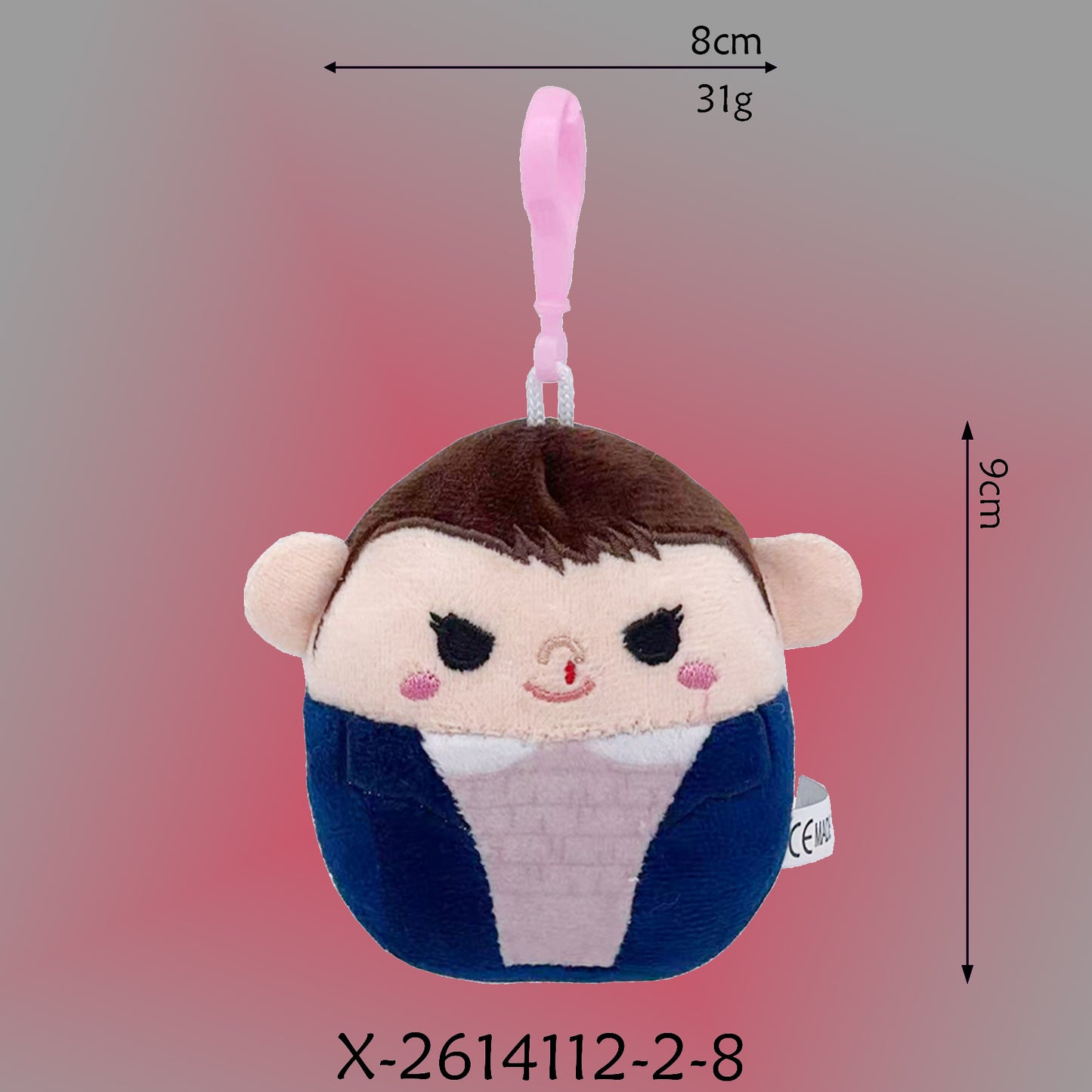 Stranger Things Demogorgon Plush Keychain Monster Flower Soft Doll Bag Charm