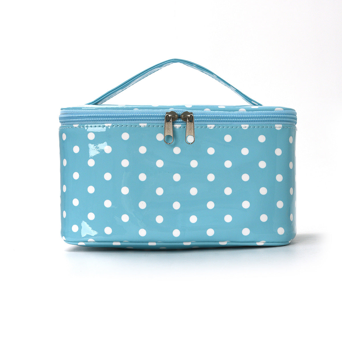 PVC Polka Dot Waterproof Clear Cosmetic Bag Makeup Travel Toiletry Organizer Carry Pouch