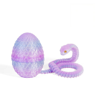 3D Printed Dragon Egg Fidget Toy with Articulated Dragon – Colorful Sensory Stress Relief Toy & Collectible Gift