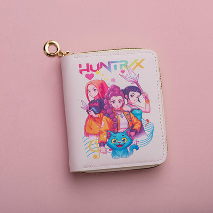 K-pop Demon Hunter Cartoon Print Mini Wallet Coin Purse Card Holder