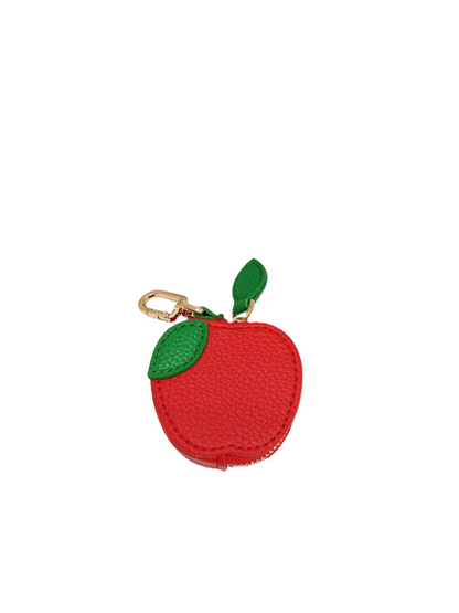 PU Leather Fruit-Shaped Mini Coin Pouch – Zipper Wallet Bag Charm