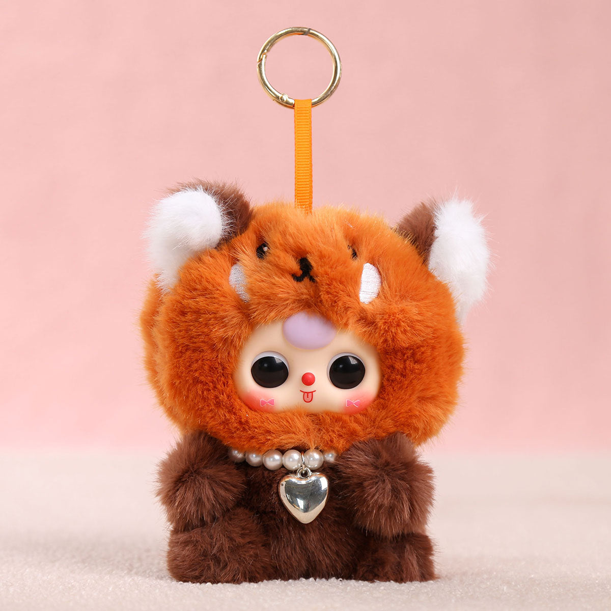Cartoon Plush Key Chain Vinyl Plush Rabbit Bag Charm Collectible Doll