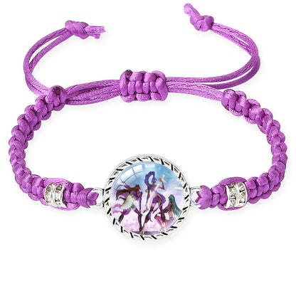K-POP Demon Hunters Series Bracelet Set Creative Charm Braided Adjustable Bracelets