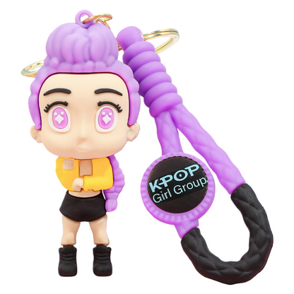 K-Pop Demon Hunters PVC Silicone Keychain Backpack Charm Trendy Merchandise