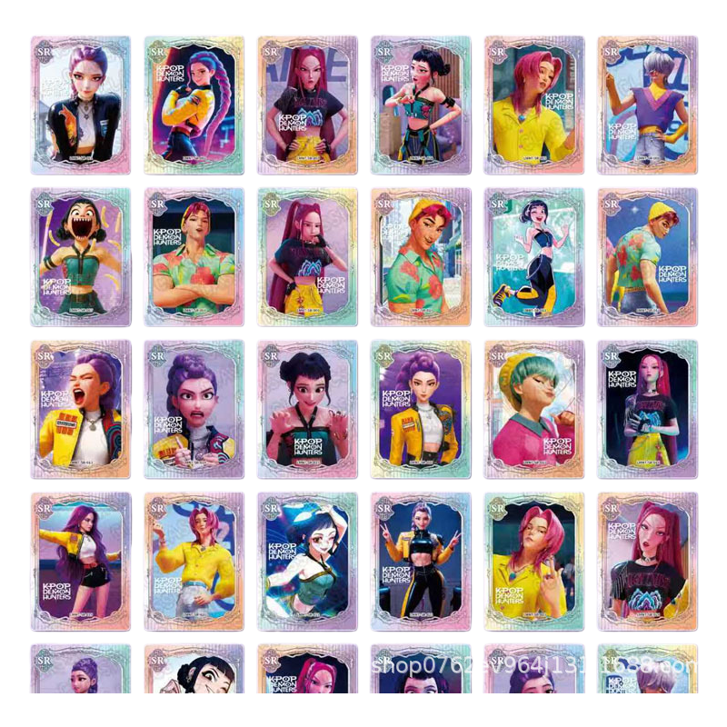 K-Pop Demon Hunter Holographic Trading Cards – Mystery Pack Box with 30 Booster Packs