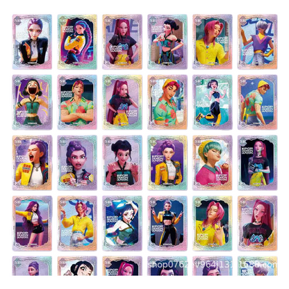 K-Pop Demon Hunter Holographic Trading Cards – Mystery Pack Box with 30 Booster Packs