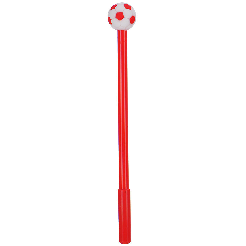 Sports Ball Silicone Top Gel Pen Black Ink Creative Ballpoint Pen