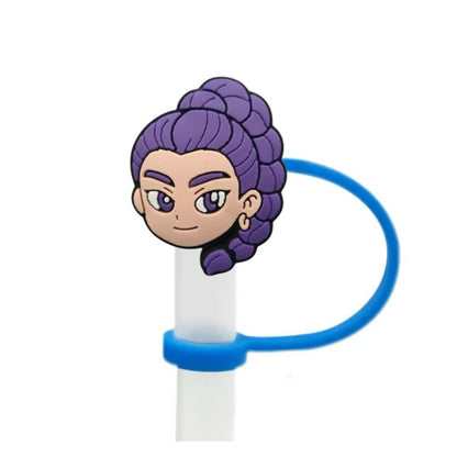 K-Pop Demon Hunters Straw Topper Fits 10mm Large Tumbler Straws Reusable Dust Cap