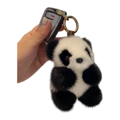 Eco-Friendly Plush Animal Keychain Cute Stuffed Car Key Pendant Bag Charm