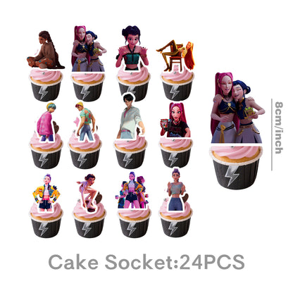 Demon Hunters & Saga Boy Band Birthday Party Supplies – Themed Tableware and Decorations