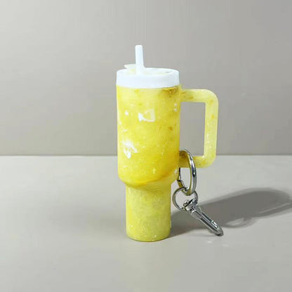Mini Tumbler Lipstick Holder Keychain – Twist-Open Bag Charm