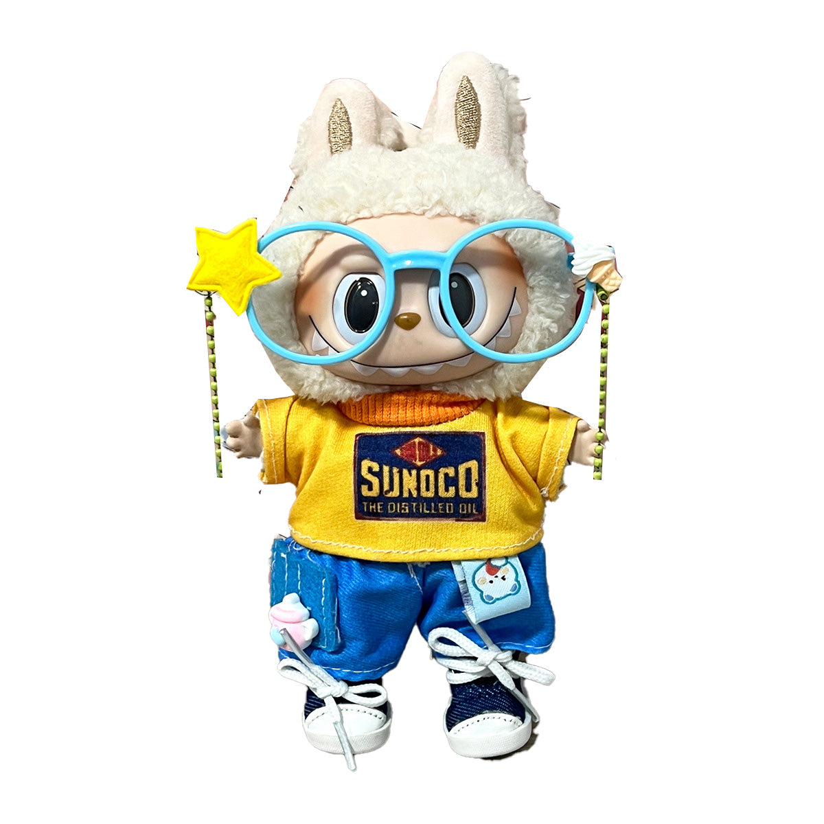 17cm Labubu Doll Clothes Outfit Dress Up Changeable Costume