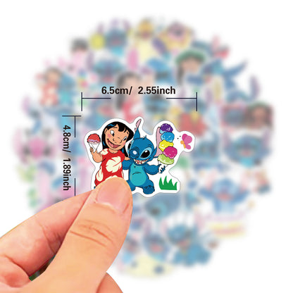 50Pcs Cartoon Character Stickers Waterproof Cartoon Decals for Laptop Phone & Water Bottle