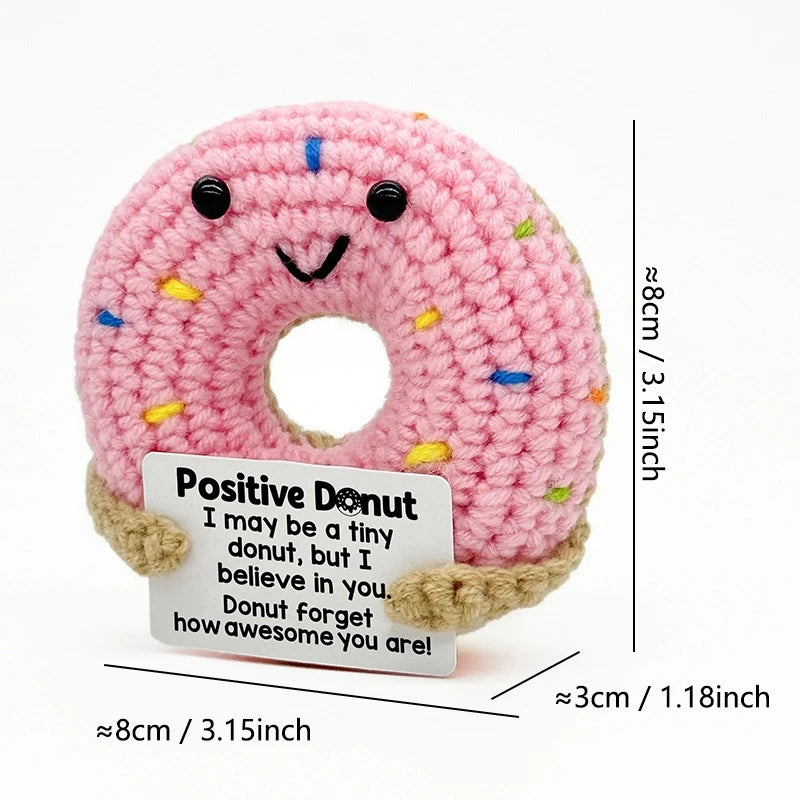Crochet Food & Drink Pals with Message Cards – Cute Desk Decor & Gifts
